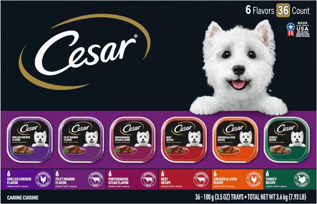 Cesar Classics Adult Dog Food, Variety Pack